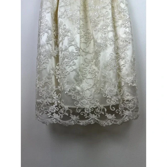 NWOT Eva Franco Off-White Ankle Length Special Occasion Dress - Picture 4 of 6